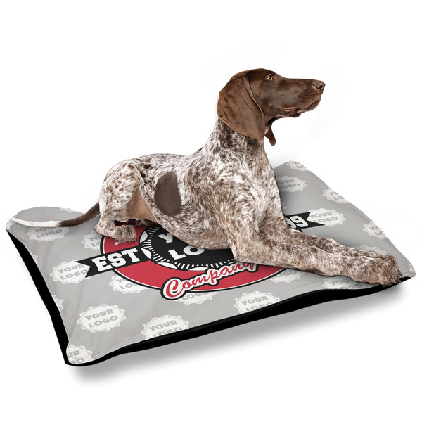 Logo & Tag Line Outdoor Dog Beds - Large - IN CONTEXT