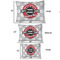 Logo & Tag Line Outdoor Dog Beds - SIZE CHART