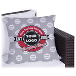 Logo & Tag Line Outdoor Pillow - 16" w/ Logos