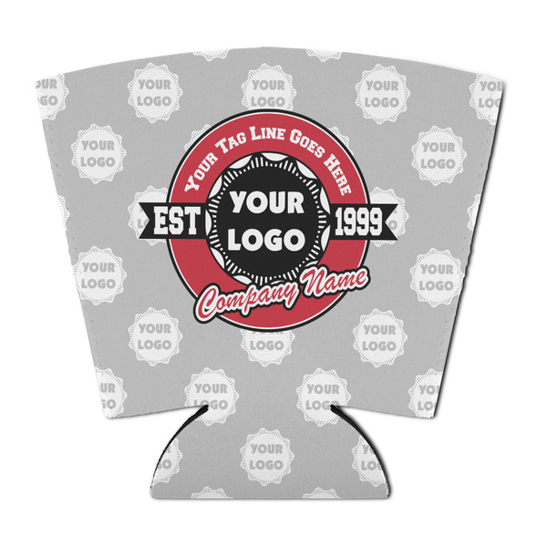 Custom Logo & Tag Line Party Cup Sleeve - with Bottom w/ Logos