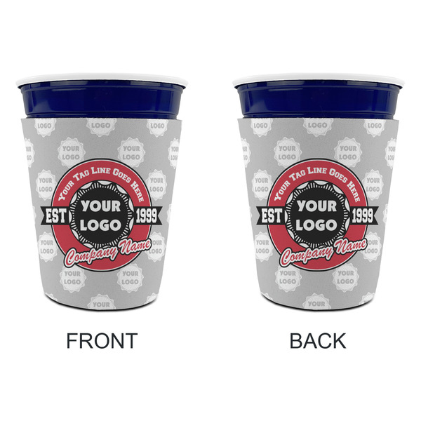 Logo & Tag Line Party Cup Sleeves - without bottom - Approval