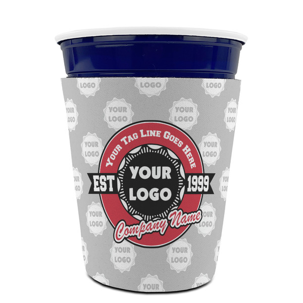 Logo & Tag Line Party Cup Sleeves - without bottom - FRONT (on cup)