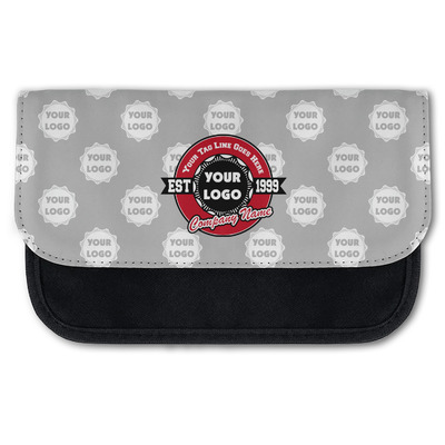 Logo & Tag Line Canvas Pencil Case w/ Name or Text