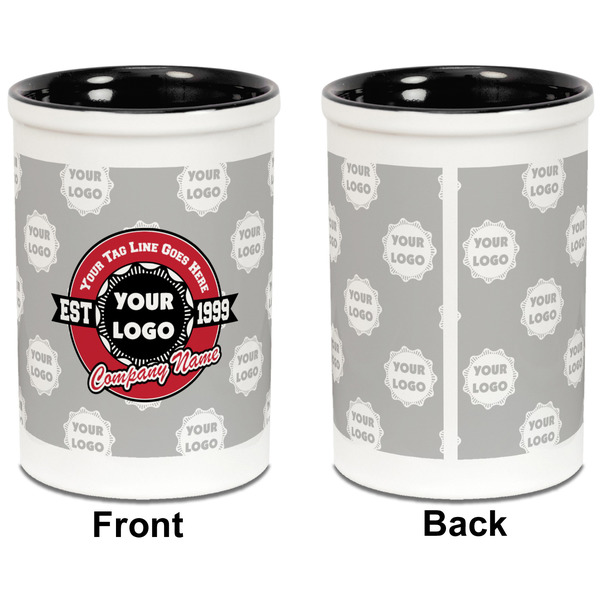 Logo & Tag Line Pencil Holder - Black - approval