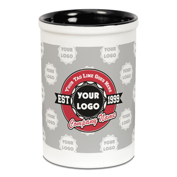 Logo & Tag Line Pencil Holder - Black