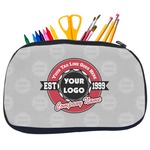 Logo & Tag Line Neoprene Pencil Case - Medium w/ Logos