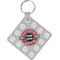 Logo & Tag Line Personalized Diamond Key Chain