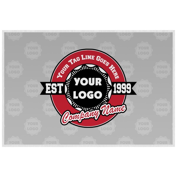 Custom Logo & Tag Line Laminated Placemat w/ Logos