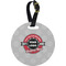Logo & Tag Line Personalized Round Luggage Tag