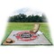 Logo & Tag Line Picnic Blanket - with Basket Hat and Book - in Use