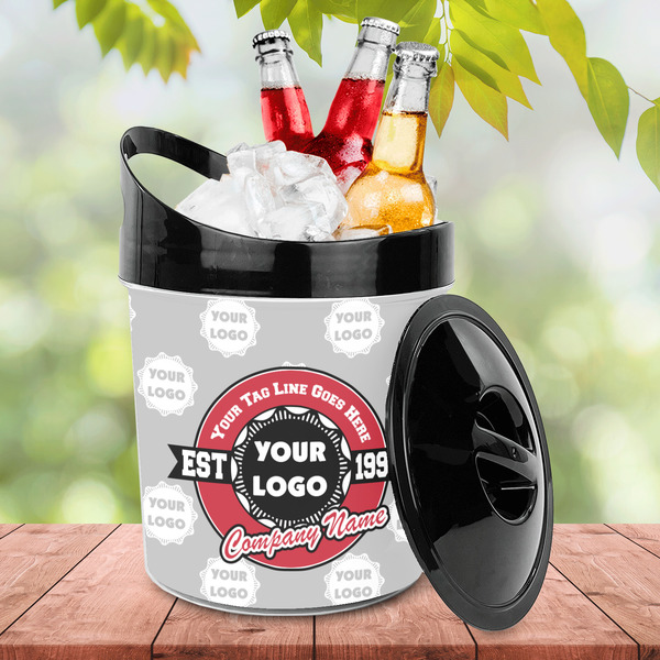 Logo & Tag Line Plastic Ice Bucket - LIFESTYLE