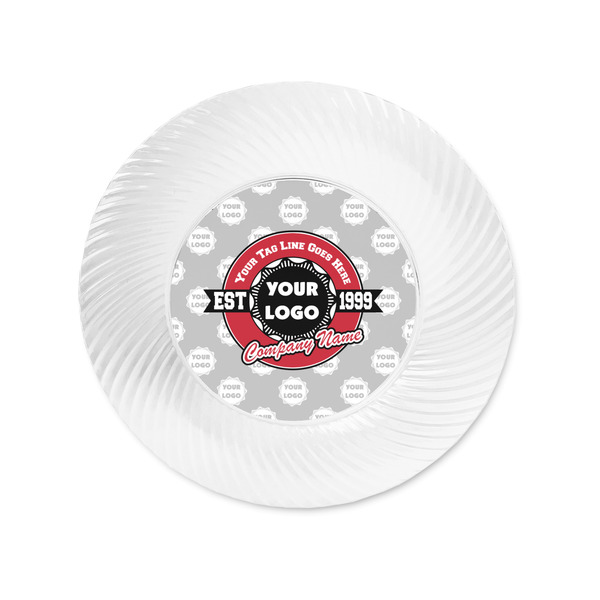 Logo & Tag Line Plastic Party Appetizer & Dessert Plates - Approval