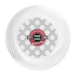 Logo & Tag Line Plastic Party Dinner Plates - 10" (Personalized)