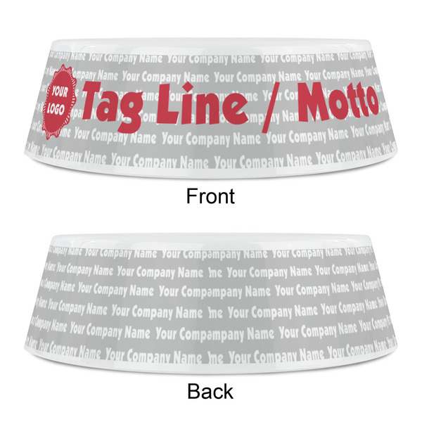 Logo & Tag Line Plastic Pet Bowls - Small - APPROVAL