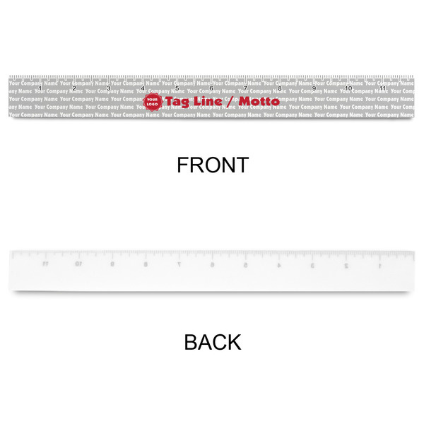 Logo & Tag Line Plastic Ruler - 12" - APPROVAL