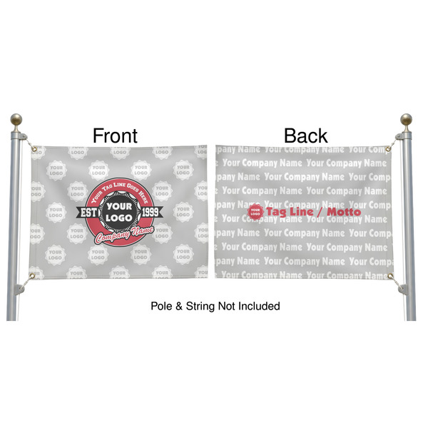 Logo & Tag Line Pole Flag (Approval)