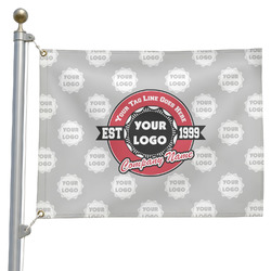 Logo & Tag Line Pole Flag (Personalized)