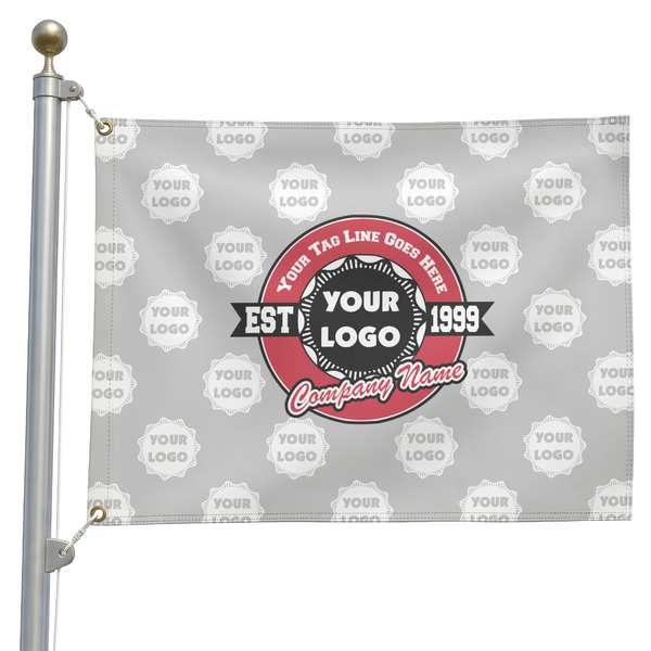 Custom Logo & Tag Line Pole Flag (Personalized)