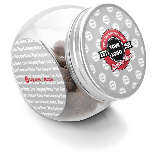 Custom Logo & Tag Line Puppy Treat Jar (Personalized)