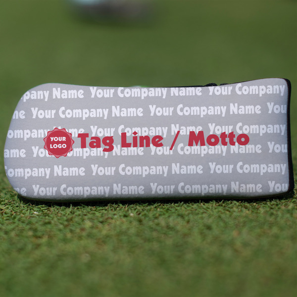 Custom Logo & Tag Line Blade Putter Cover (Personalized)