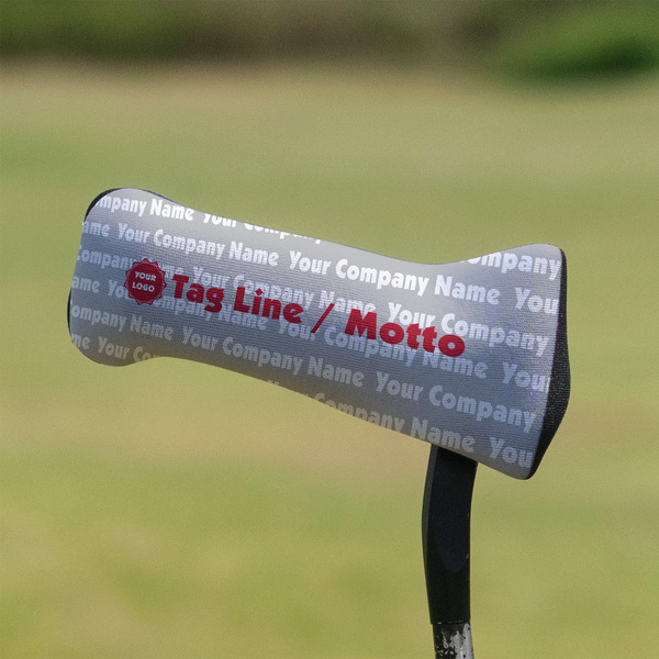 Logo & Tag Line Putter Cover - On Putter
