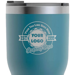 Logo & Tag Line RTIC Tumbler - Dark Teal - Laser Engraved - Single-Sided (Personalized)