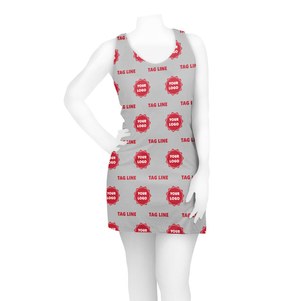 Logo & Tag Line Racerback Dress - On Model - Front