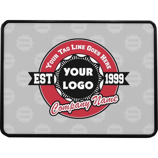 Logo & Tag Line Rectangular Car Hitch Cover w/ FRP Insert