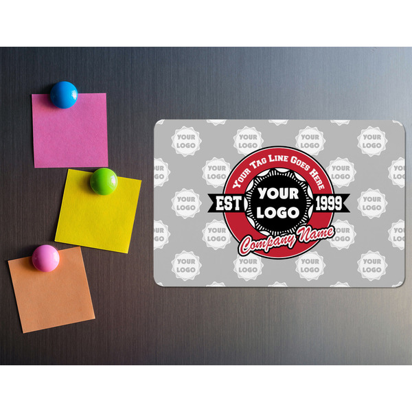 Logo & Tag Line Rectangular Fridge Magnet - LIFESTYLE