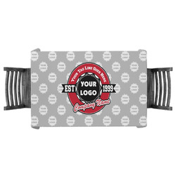 Logo & Tag Line Tablecloth - 58" x 58" w/ Logos