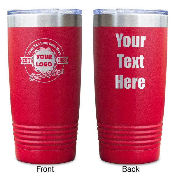 Logo & Tag Line Red Polar Camel Tumbler - 20oz - Double Sided - Approval