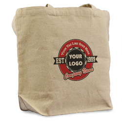 Logo & Tag Line Reusable Cotton Grocery Bag - Single (Personalized)
