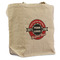 Logo & Tag Line Reusable Cotton Grocery Bag - Front View