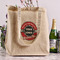 Logo & Tag Line Reusable Cotton Grocery Bag - In Context