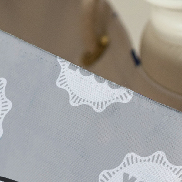 Logo & Tag Line Large Rope Tote - Close Up View