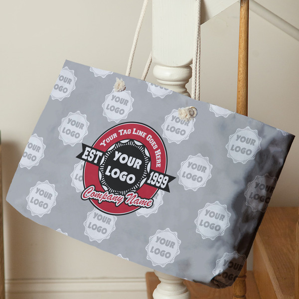 Logo & Tag Line Large Rope Tote - Life Style