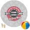 Logo & Tag Line Round Beach Towel (Personalized)