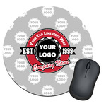 Logo & Tag Line Round Mouse Pad (Personalized)