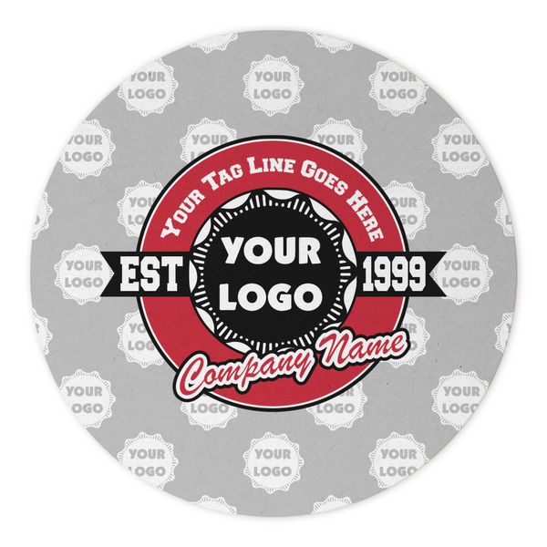 Logo & Tag Line Round Paper Coaster - Approval