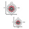 Logo & Tag Line Round Pet ID Tag - Large - Comparison Scale
