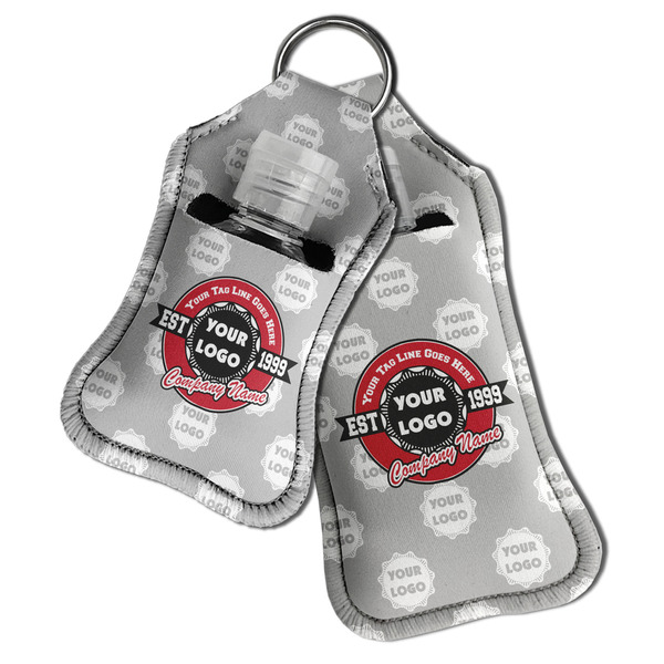 Logo & Tag Line Sanitizer Holder Keychain - Both in Case (PARENT)