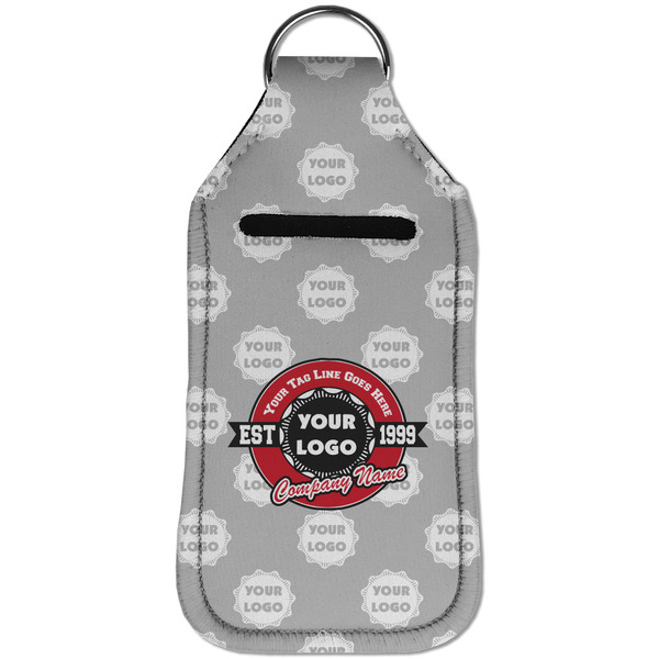 Logo & Tag Line Sanitizer Holder Keychain - Large (Front)