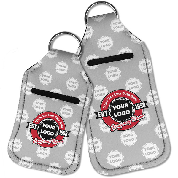 Logo & Tag Line Sanitizer Holder Keychain - Parent Main