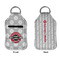 Logo & Tag Line Sanitizer Holder Keychain - Small APPROVAL (Flat)