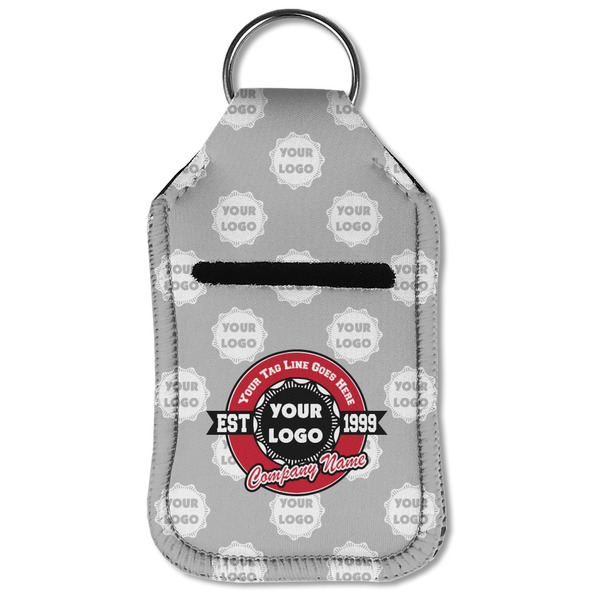 Logo & Tag Line Sanitizer Holder Keychain - Small (Front Flat)