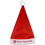 Logo & Tag Line Santa Hat - Single-Sided (Personalized)