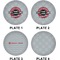 Logo & Tag Line Set of Lunch / Dinner Plates (Approval)