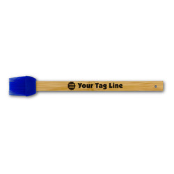 Logo & Tag Line Silicone Brush - Blue (Personalized)