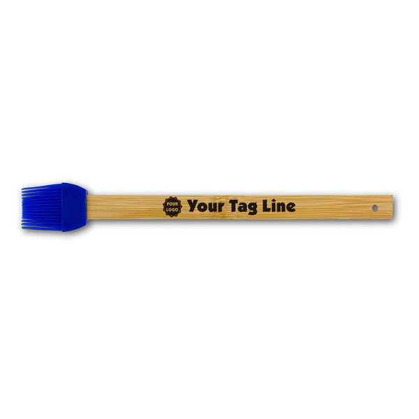 Custom Logo & Tag Line Silicone Brush - Blue (Personalized)