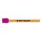 Logo & Tag Line Silicone Brush-  Purple - FRONT